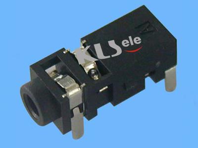 2,1 mm stereo ligzda PCB stiprinājumam KLS1-TSJ2.1-001A